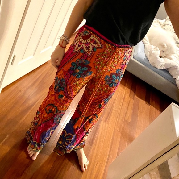 Boho Floral Pants - Picture 4 of 4